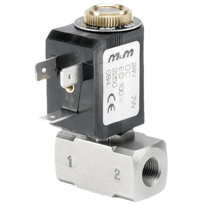 M&M 2/2-Way Direct-Acting Solenoid Valve, G 1/8", B298